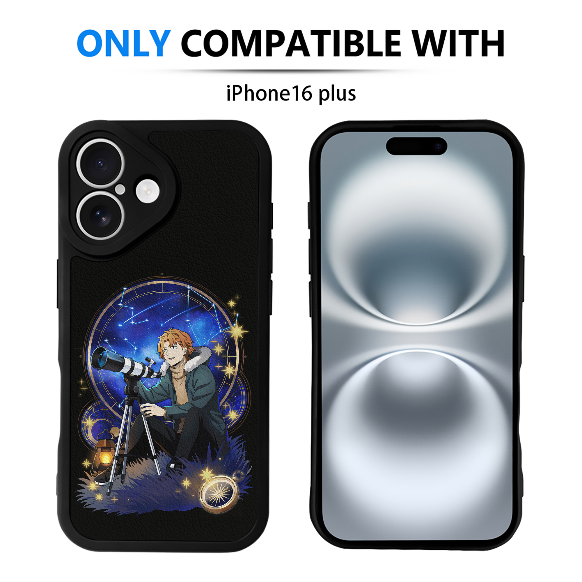 （画像用） 文豪ストレイドッグス Bungo Stray Dogs 【iPhone 16シリーズ対応】シリコンスマホケース（レザー調） 材質：シリコン